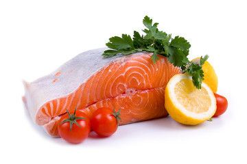 Raw salmon