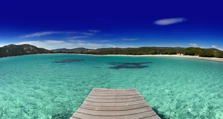 Selbstklebende Fototapete Palombaggia Strand, Korsika plage