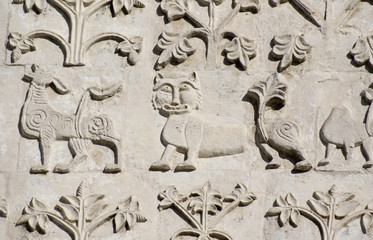 Stone carving. St Demetrius Cathedral (1193-1197)