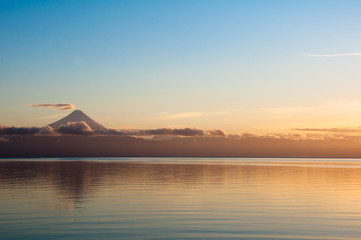 Sunrise at Osorno volcano