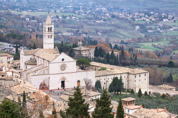 Fototapeta na wymiar Assisi, Basilica Santa Chiara