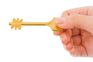 Hand and key
