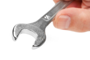 spanner in hand