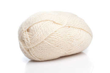 White wool threads