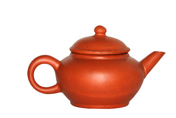 Chinese tea pot isolated