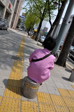 Sitting Woman, Seoul, Korea