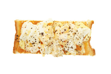Peppered egg mayonnaise canape