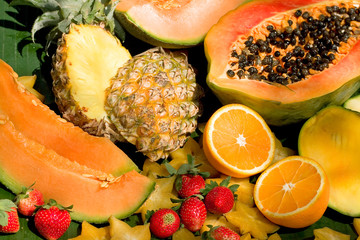 Fresh tropical fruits