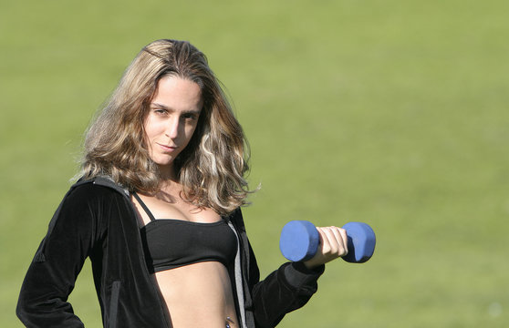 woman doing sports