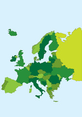 Naklejka premium Europe map.