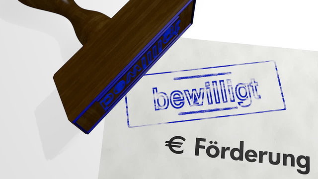 f&ouml;rderung bewilligt - 3d animation