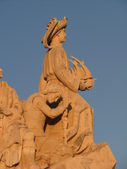 Fototapeta na wymiar fragment Pomnika Odkrywców w Lizbonie