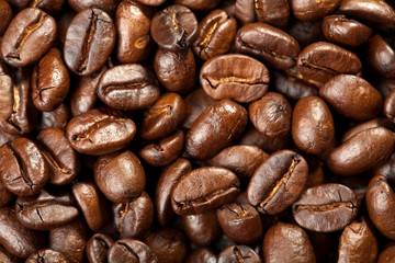 Fototapeta premium roasted coffee beans background