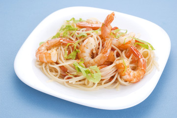 pasta with shrimps
