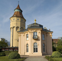 Fototapeta premium Wasserturm und Pagodenburg Rastatt