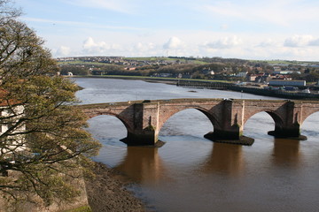 Fototapeta na wymiar Bridge over the river Tweed