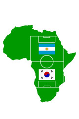 Fußballmatch Afrika