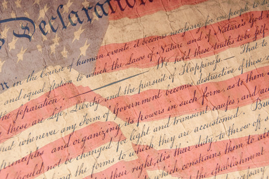 Declaration of Independence Close Up