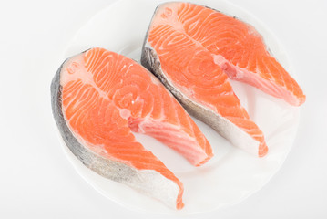 Red fish steak