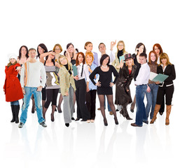 Obraz premium isolated big group