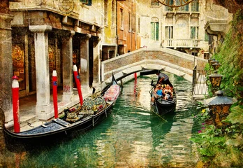Foto op Canvas Venetiaanse foto - serie in retrostijl © Freesurf