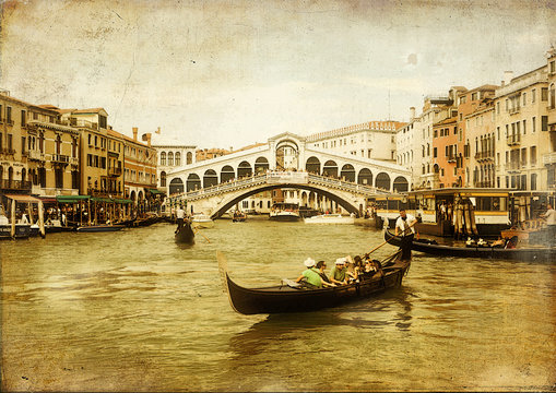 Fototapeta amazing Venice -artistic toned picture