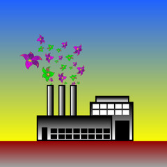 factory vector illustration