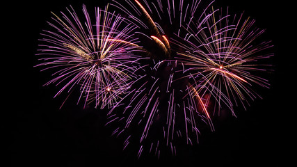 Beautiful fireworks celebriaton in Plymouth,Devon