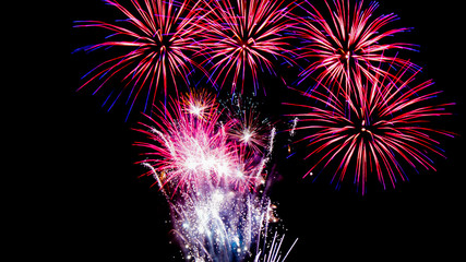Beautiful fireworks celebriaton in Plymouth,Devon