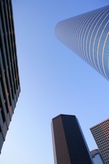 Obraz na płótnie Canvas Houston centrum miasta miejskich budynków