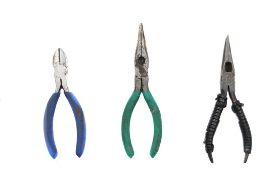 Collection of open pliers