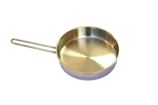 Stainless Steel Pan Isolated