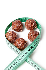 truffle and measuring tape