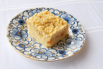 piece of cake on a plate