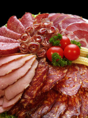 meat delicatessen plate