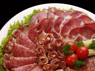 meat delicatessen plate
