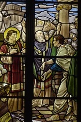 Fotobehang France, vitraux de l’église Saint Martin de Triel © PackShot
