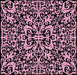 fine pink square decoration