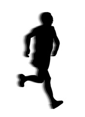 Fototapeta na wymiar runner silhouettes