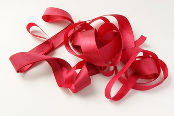 red ribbons