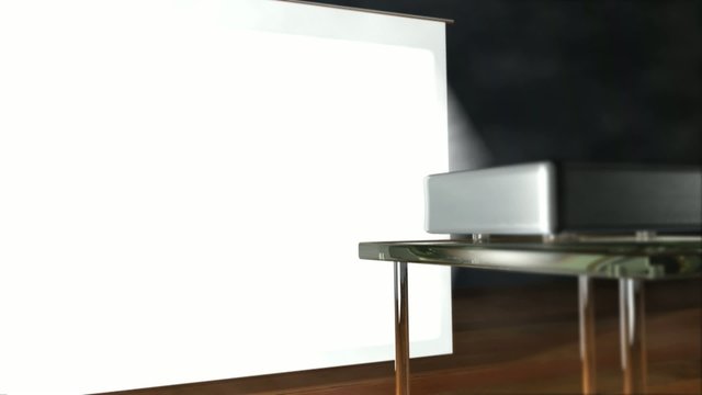Projektor mit Stopschild Video