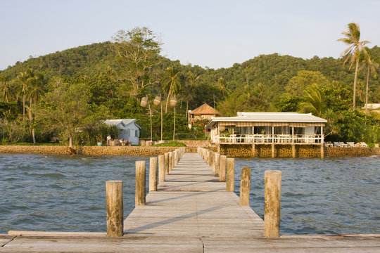 Beautiful tropical beach in Cambodia