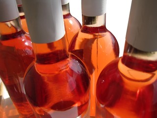 Bouteilles de rosé de Provence
