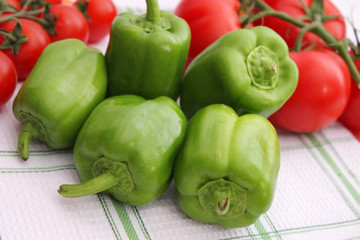 grüne paprika