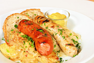 Bratwurst and Weisswurst