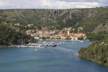 Fototapeta premium Skradin panorama