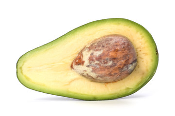 avocado isolated on white background