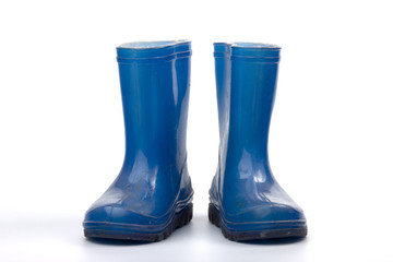 blue rubber boots for child