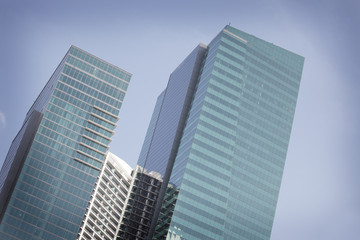 Fototapeta premium Buildings on a blue sky