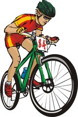 mountain cyclist